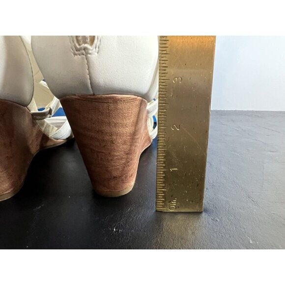 Easy Street Womens Unity Open Toe Casual Platform Sandals White Size 10M - Picture 7 of 16